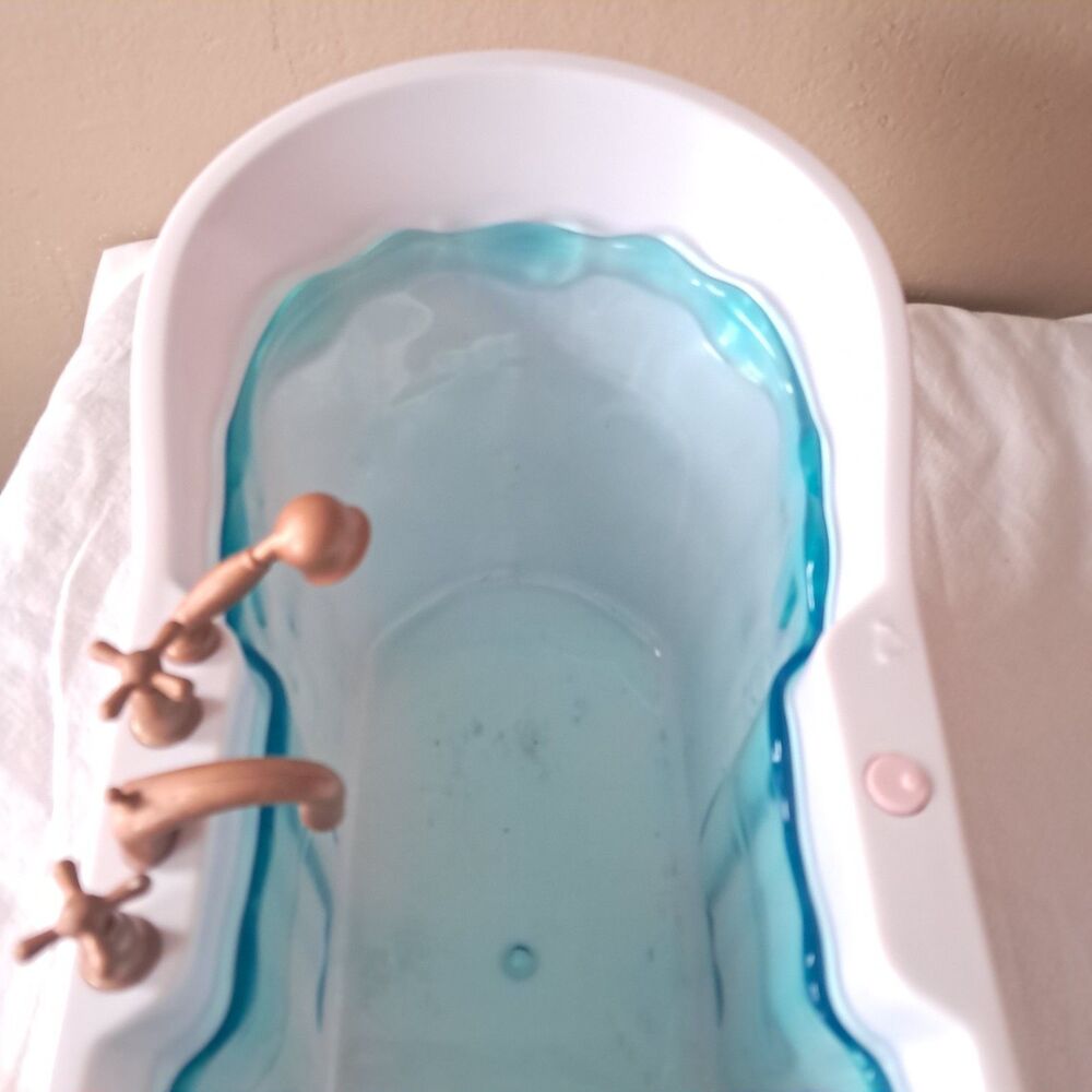 Our Generation Bathtub Bubbly Bath for 18” Dolls Toy Pink With Liner Sound Works - Picture 7 of 16